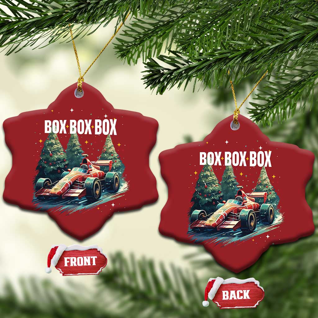 Xmas Car Racing Christmas Ornament Box Box Box Xmas Tree Colorful Light TS09 Snow Flake Red Print Your Wear
