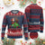 Xmas Football Ugly Christmas Sweater Santa Reindeer Football Match TS09 Burgundy Print Your Wear