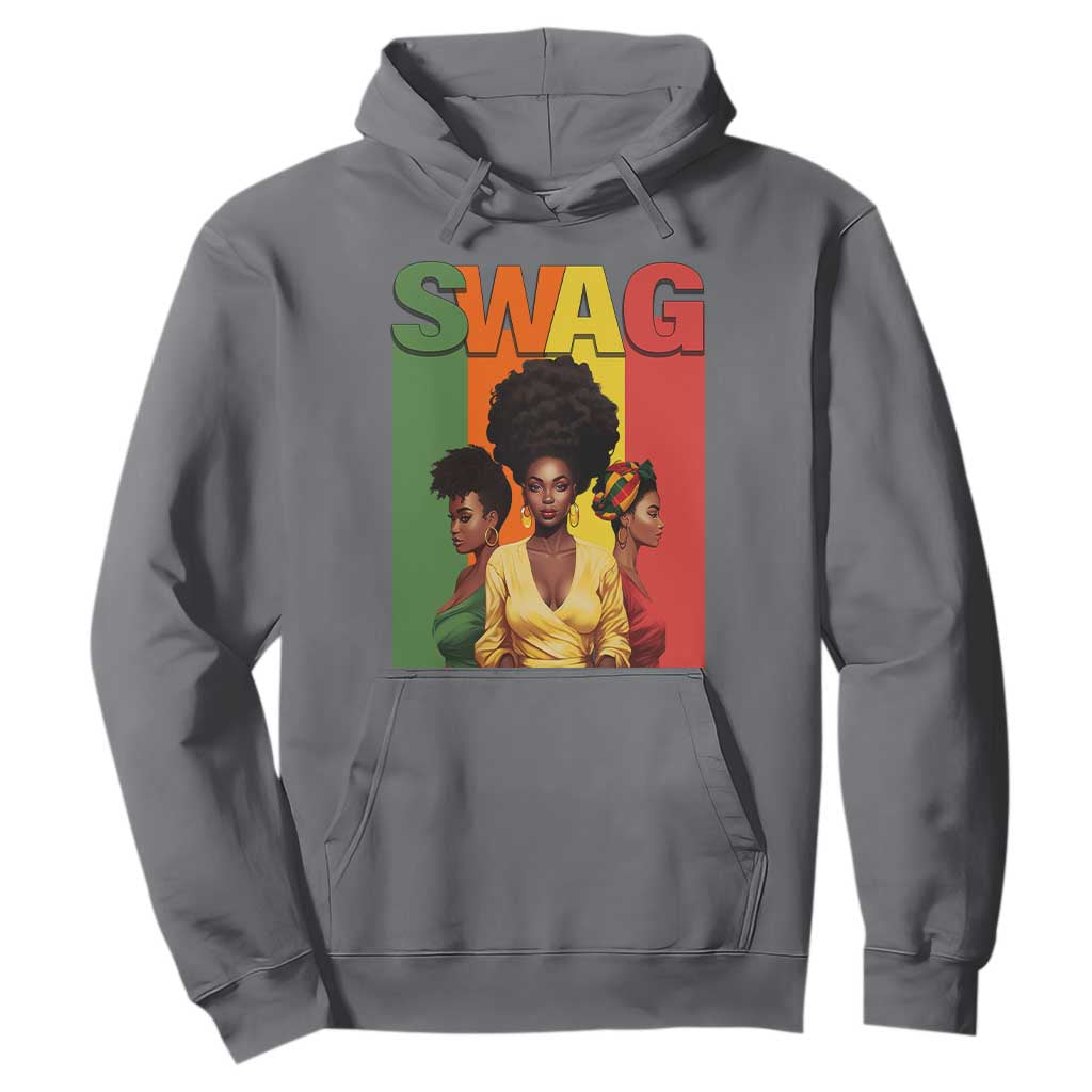 Black History Month Swag Melanin Queen Hoodie TS09 Charcoal Printyourwear