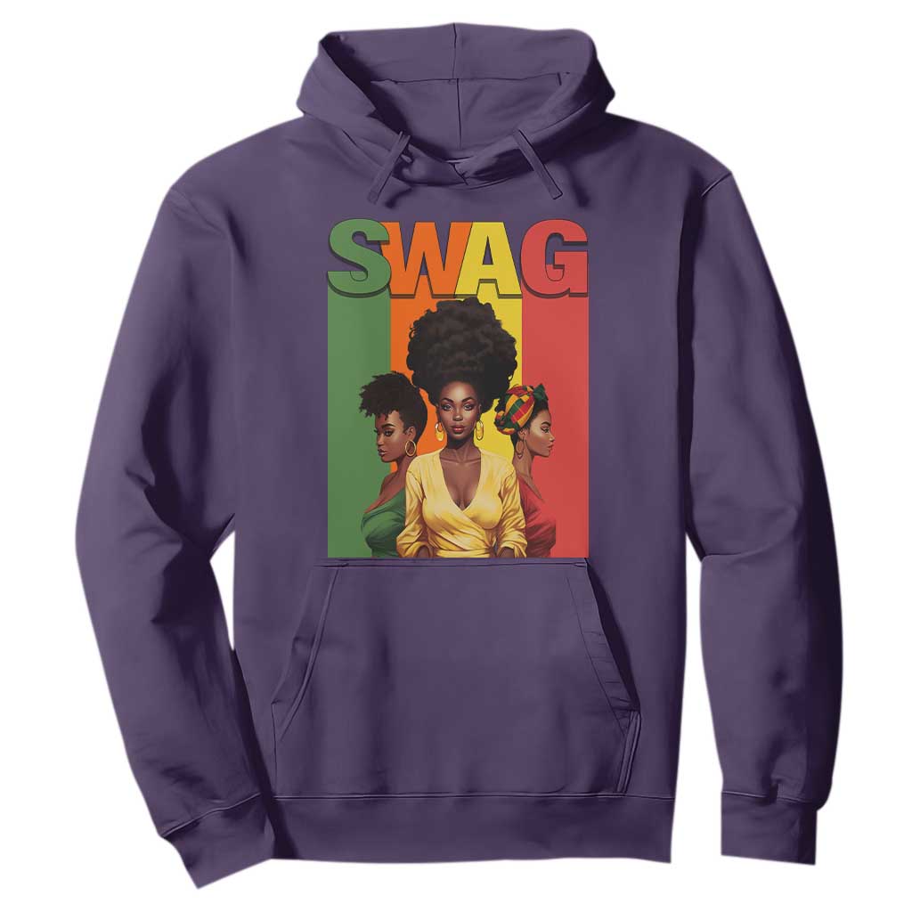 Black History Month Swag Melanin Queen Hoodie TS09 Purple Printyourwear