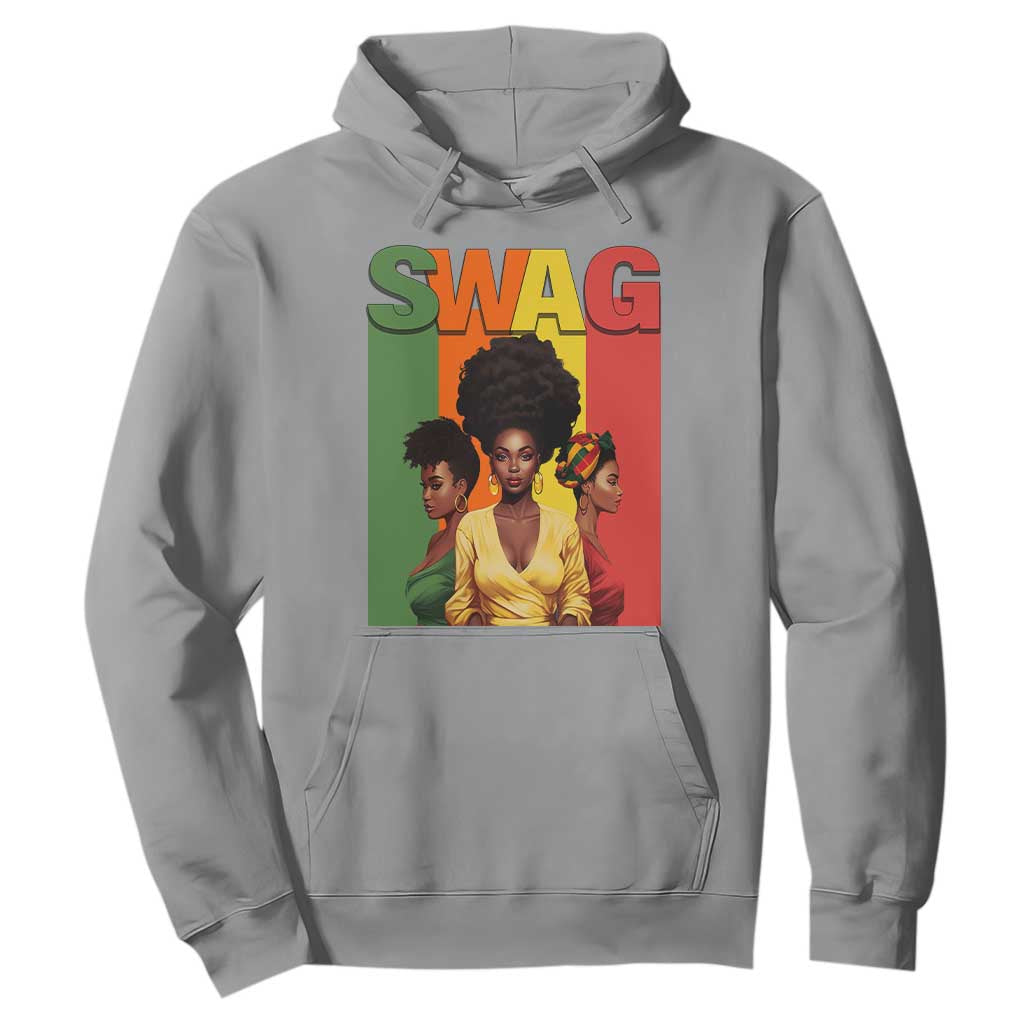 Black History Month Swag Melanin Queen Hoodie TS09 Sport Gray Printyourwear