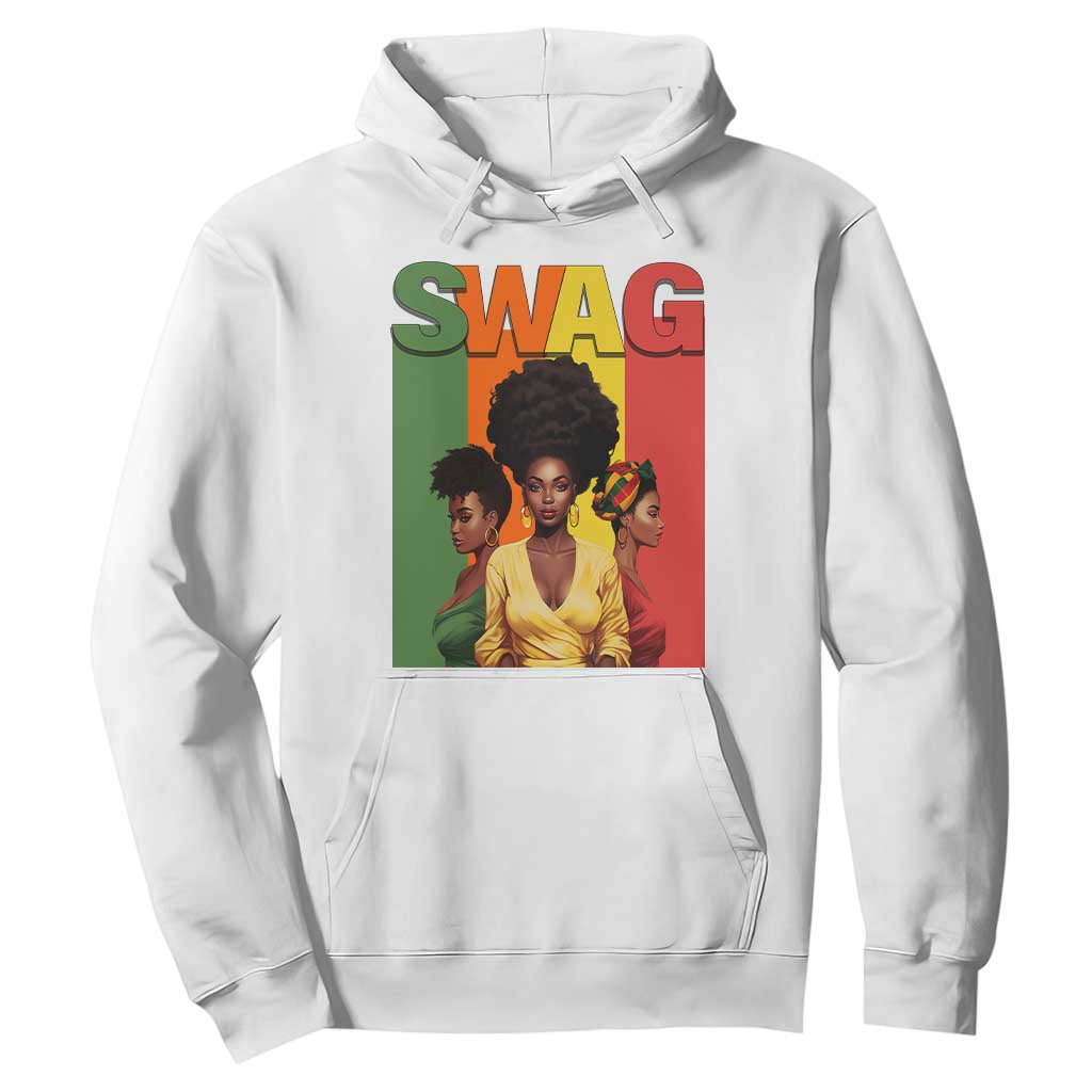 Black History Month Swag Melanin Queen Hoodie TS09 White Printyourwear
