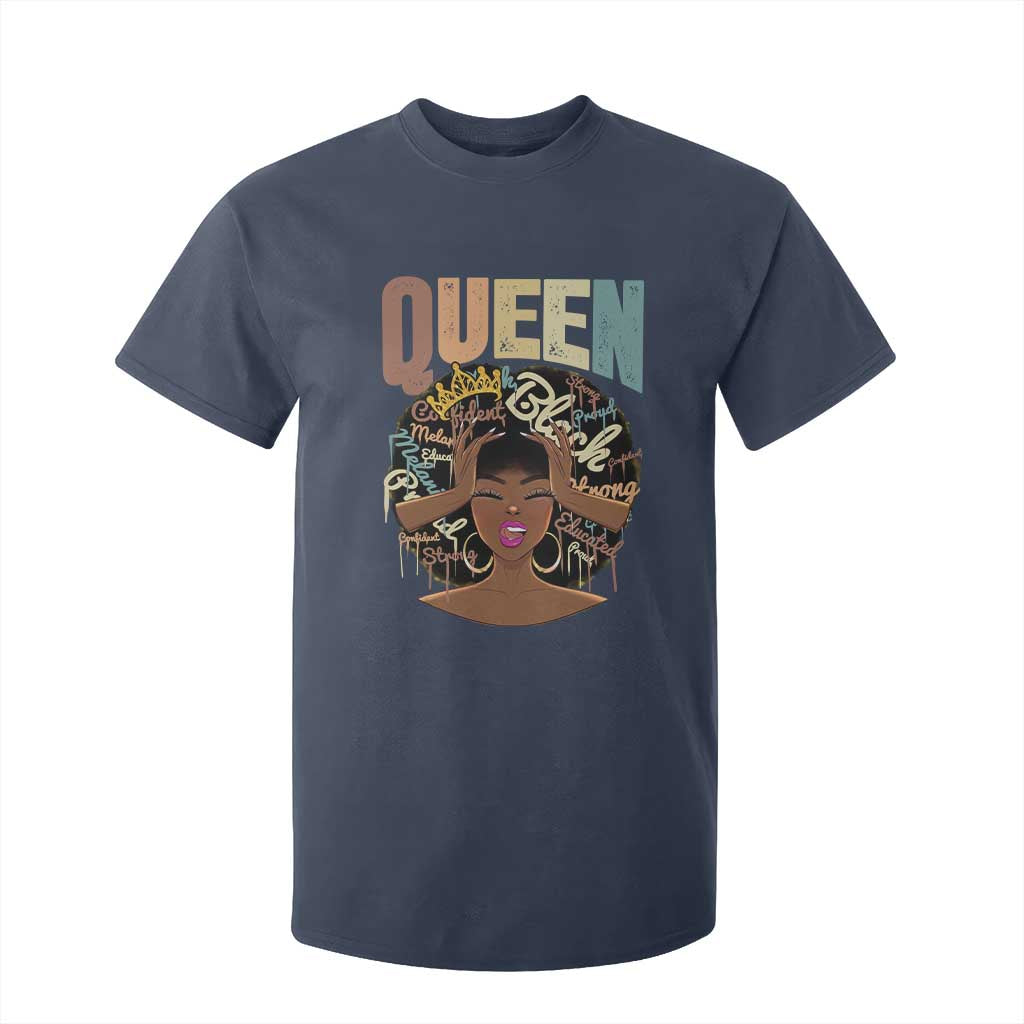 African Americans Teacher T Shirt For Kid Educated Strong Black Queen Women TS09 Navy Print Your Wear