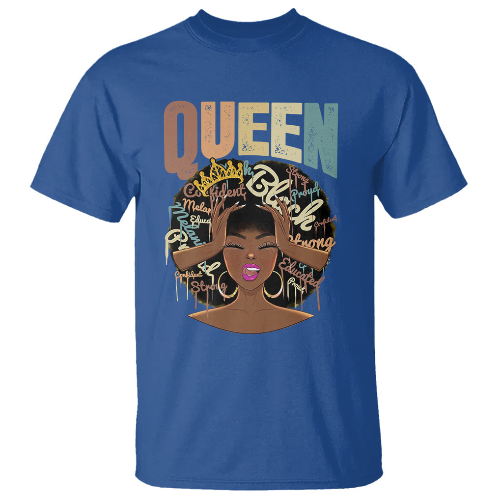 Educated Strong Black Queen African Americans T Shirt TS09 Royal Blue Printyourwear