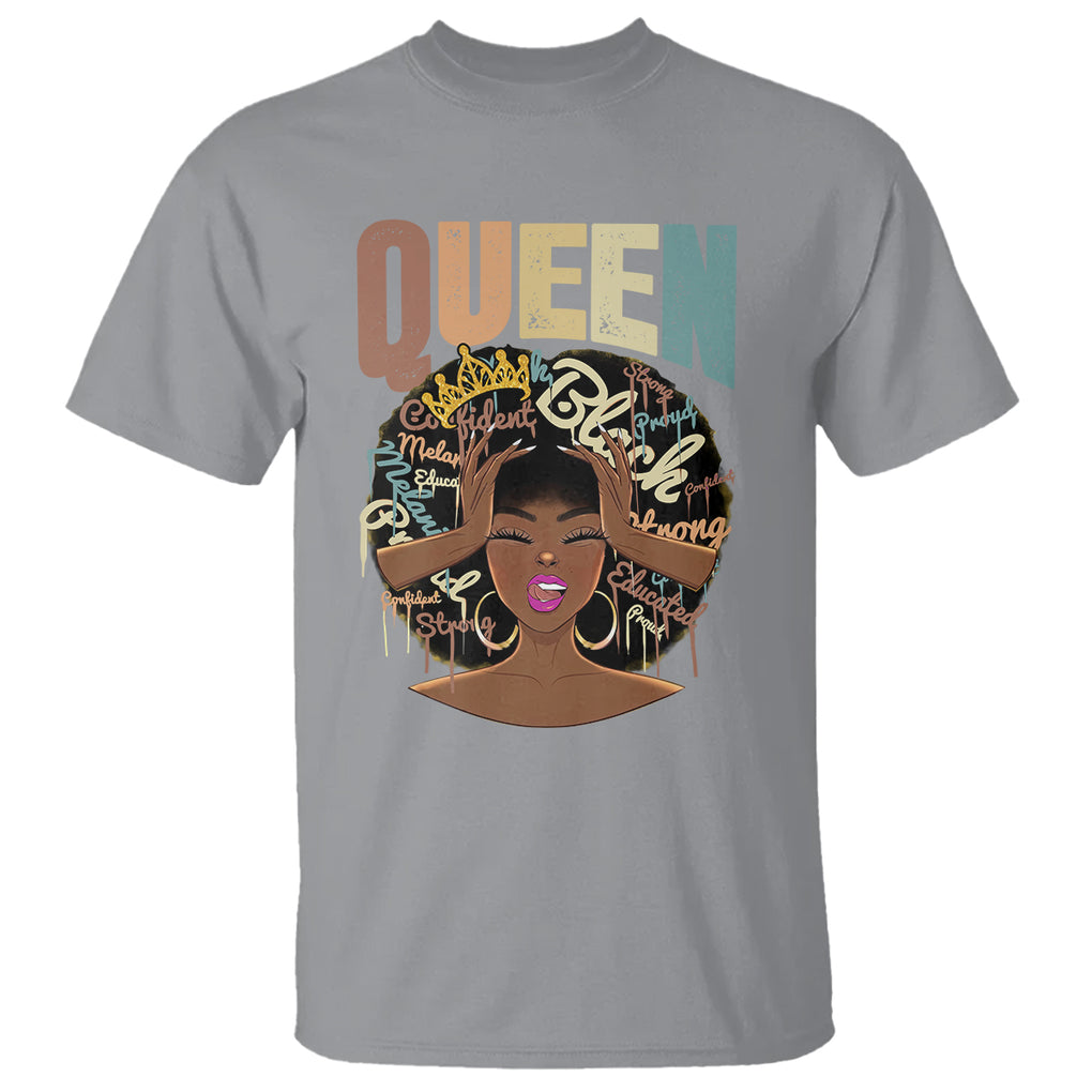 Educated Strong Black Queen African Americans T Shirt TS09 Sport Gray Printyourwear