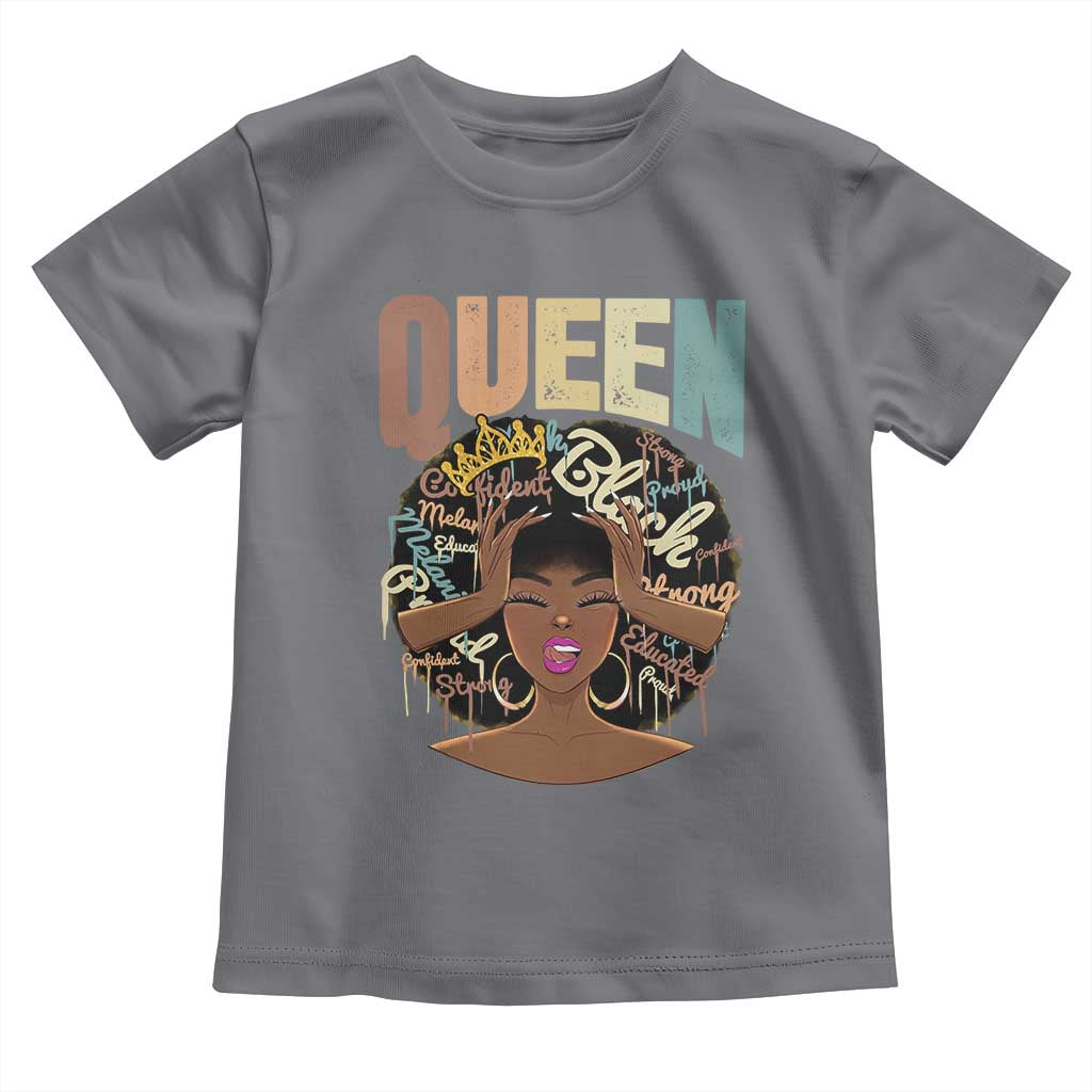 African Americans Teacher Toddler T Shirt Educated Strong Black Queen Women TS09 Charcoal Print Your Wear