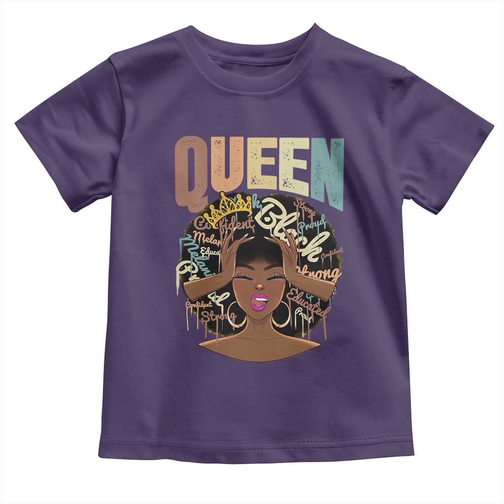African Americans Teacher Toddler T Shirt Educated Strong Black Queen Women TS09 Purple Print Your Wear