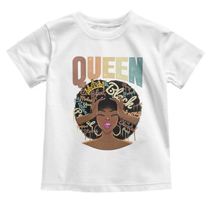 African Americans Teacher Toddler T Shirt Educated Strong Black Queen Women TS09 White Print Your Wear