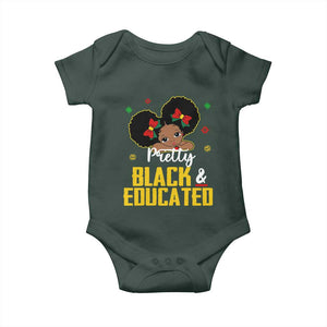 Black Pride Baby Onesie I Am The Strong African Queen Girl Pretty Black And Educated TS09 Print Your Wear