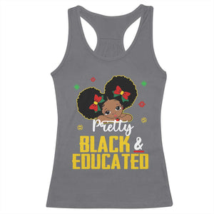 Black Pride Racerback Tank Top I Am The Strong African Queen Girl Pretty Black And Educated TS09 Charcoal Print Your Wear