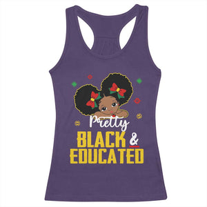 Black Pride Racerback Tank Top I Am The Strong African Queen Girl Pretty Black And Educated TS09 Purple Print Your Wear