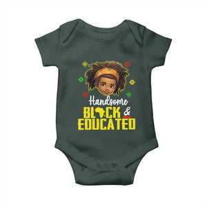 Black Pride Baby Onesie I Am The Strong African King Boy Handsome Black And Educated TS09 Print Your Wear