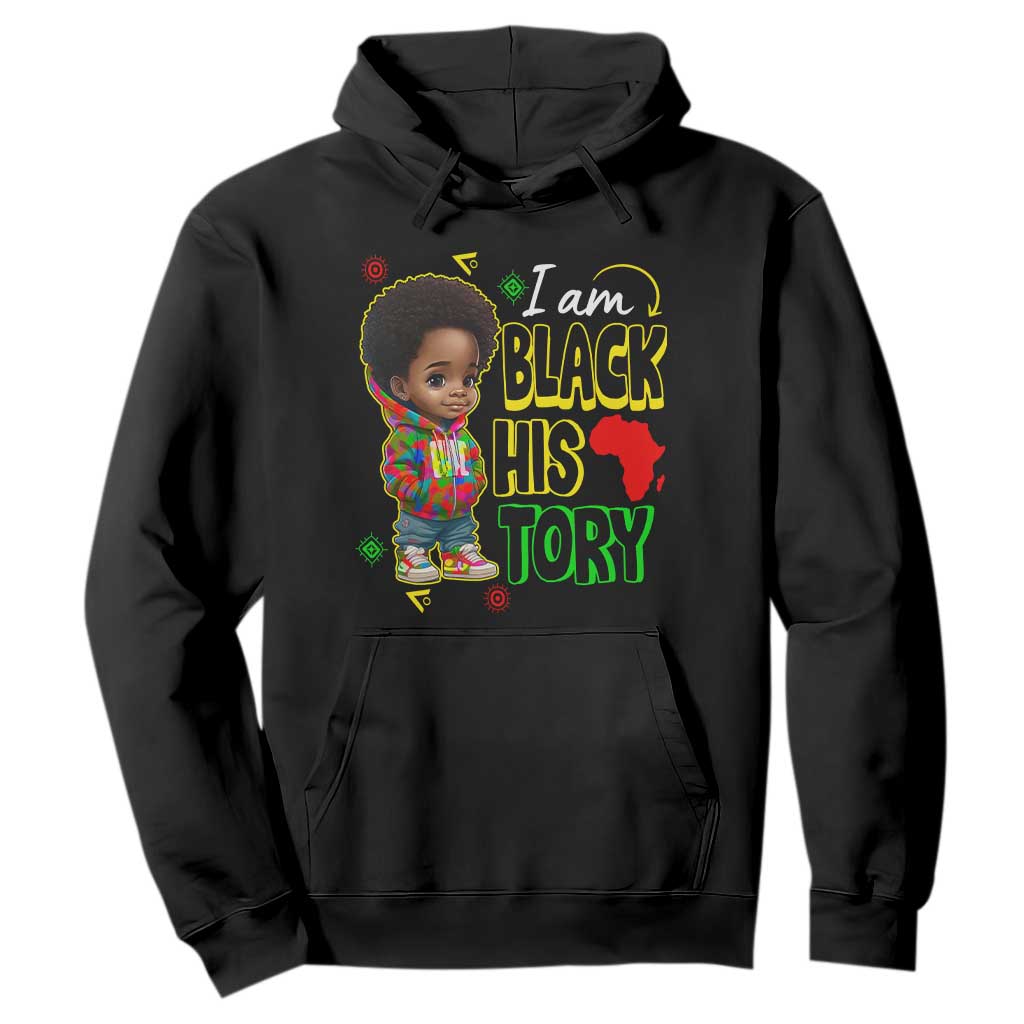 Handsome Kids Boys I Am Black History Month Hoodie TS09 Black Printyourwear