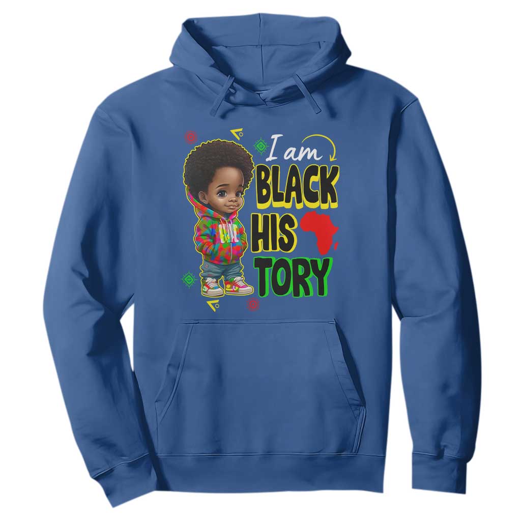 Handsome Kids Boys I Am Black History Month Hoodie TS09 Royal Blue Printyourwear