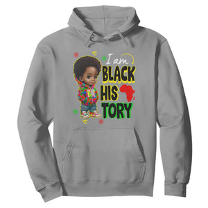 Handsome Kids Boys I Am Black History Month Hoodie TS09 Sport Gray Printyourwear