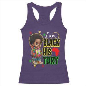 Handsome Kids Boys I Am Black History Month Racerback Tank Top TS09 Purple Print Your Wear
