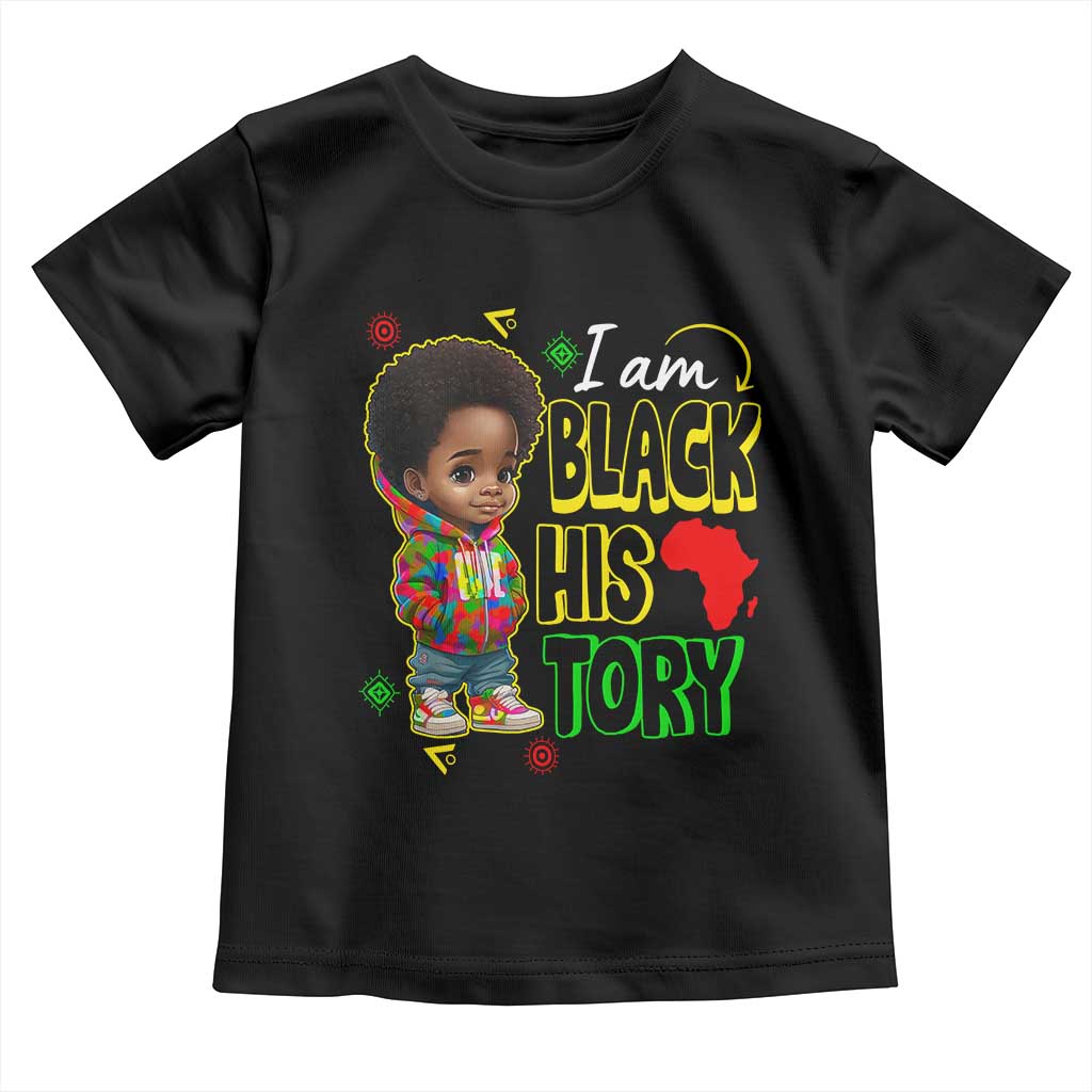 Handsome Kids Boys I Am Black History Month Toddler T Shirt TS09 Black Print Your Wear