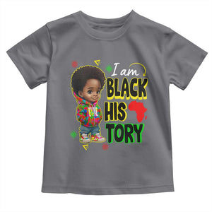 Handsome Kids Boys I Am Black History Month Toddler T Shirt TS09 Charcoal Print Your Wear