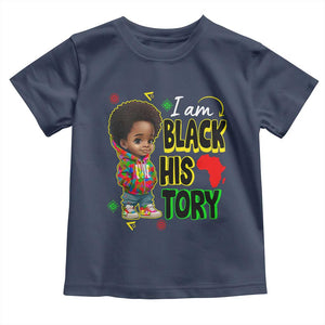 Handsome Kids Boys I Am Black History Month Toddler T Shirt TS09 Navy Print Your Wear