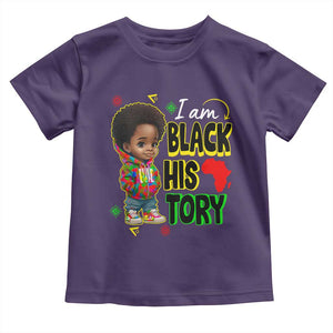 Handsome Kids Boys I Am Black History Month Toddler T Shirt TS09 Purple Print Your Wear