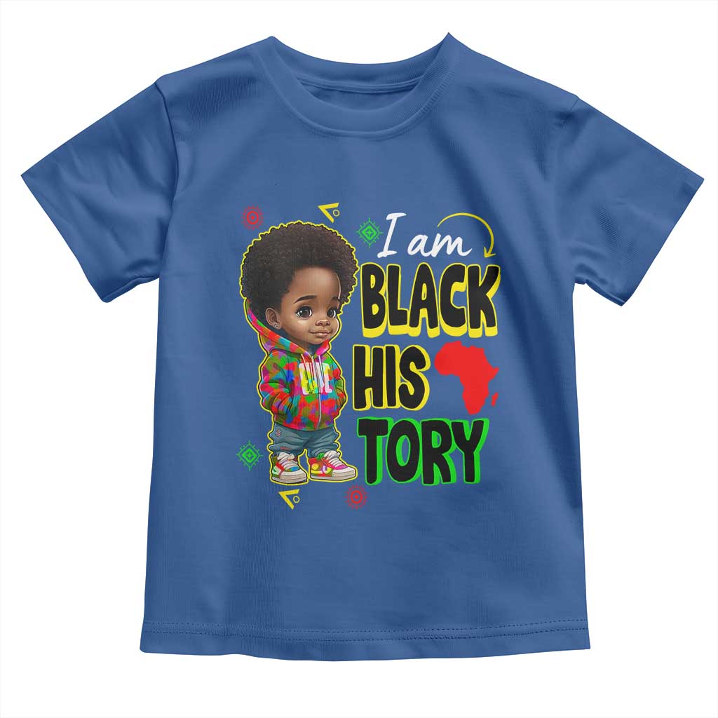 Handsome Kids Boys I Am Black History Month Toddler T Shirt TS09 Royal Blue Print Your Wear