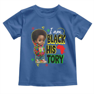Handsome Kids Boys I Am Black History Month Toddler T Shirt TS09 Royal Blue Print Your Wear