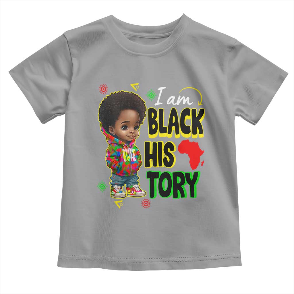 Handsome Kids Boys I Am Black History Month Toddler T Shirt TS09 Sport Gray Print Your Wear
