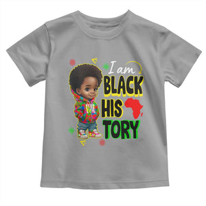 Handsome Kids Boys I Am Black History Month Toddler T Shirt TS09 Sport Gray Print Your Wear