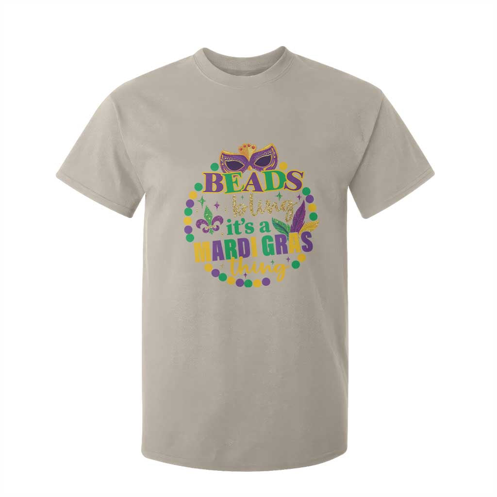 Beads And Bling It's A Mardi Gras Thing T Shirt For Kid TS09 Sand Print Your Wear