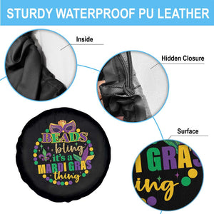Beads And Bling It's A Mardi Gras Thing Spare Tire Cover TS09 Print Your Wear