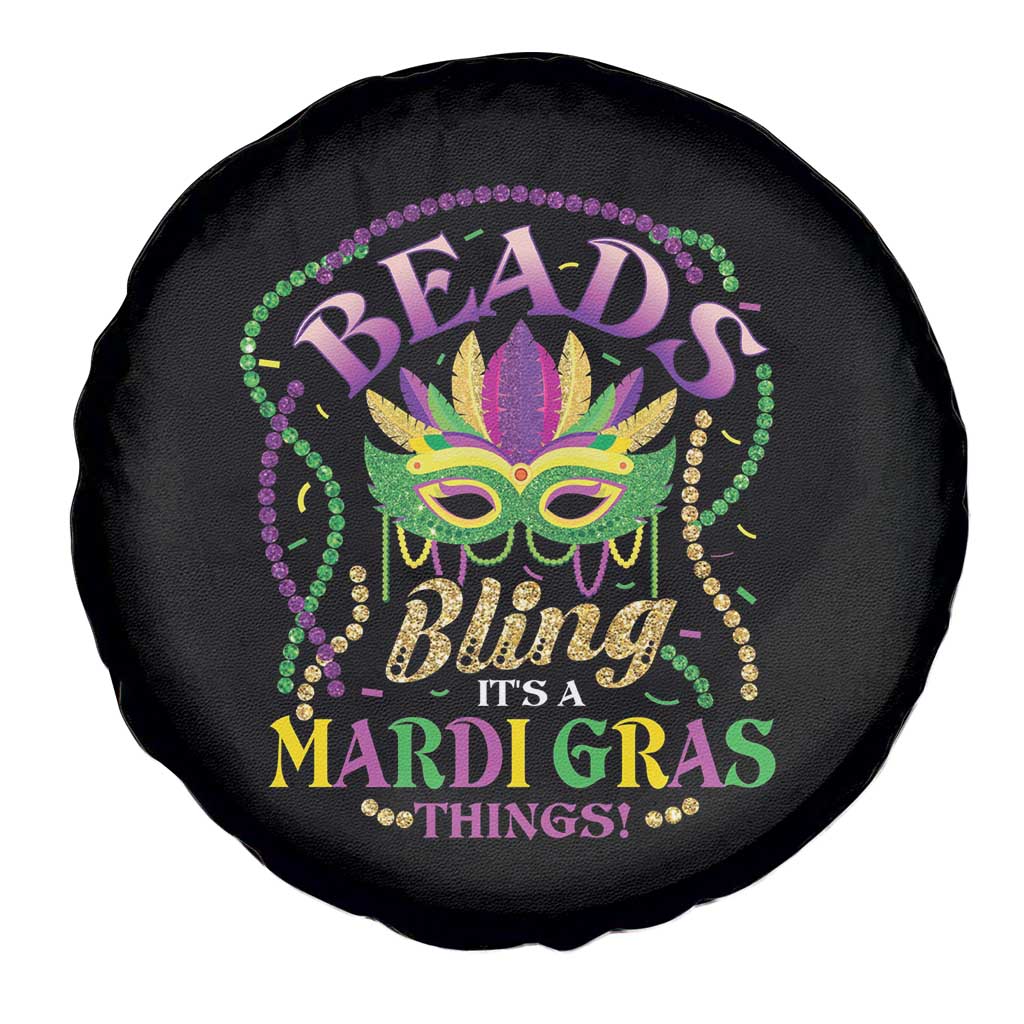 Beads And Bling It's A Mardi Gras Thing New Orleans Spare Tire Cover TS09 Print Your Wear