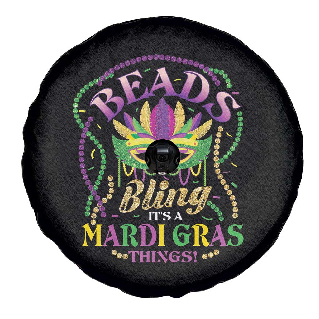 Beads And Bling It's A Mardi Gras Thing New Orleans Spare Tire Cover TS09 Print Your Wear