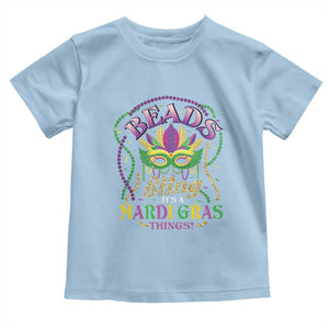 Beads And Bling It's A Mardi Gras Thing New Orleans Toddler T Shirt TS09 Light Blue Print Your Wear