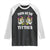 Mardi Gras Raglan Shirt Show Me The Titties Funny Skeleton Crawfish TS09 Black White Print Your Wear