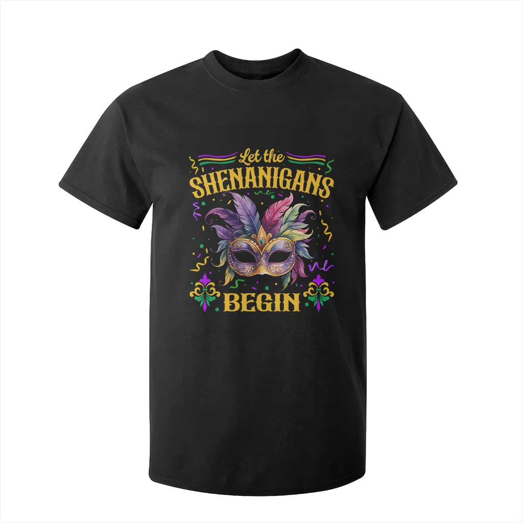 Mardi Gras T Shirt For Kid Let The Shenanigans Begin TS09 Black Print Your Wear