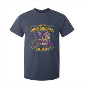Mardi Gras T Shirt For Kid Let The Shenanigans Begin TS09 Navy Print Your Wear