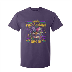 Mardi Gras T Shirt For Kid Let The Shenanigans Begin TS09 Purple Print Your Wear