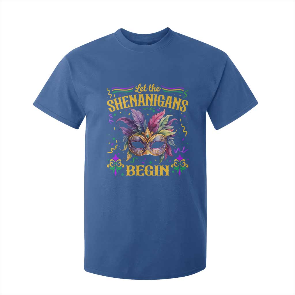 Mardi Gras T Shirt For Kid Let The Shenanigans Begin TS09 Royal Blue Print Your Wear