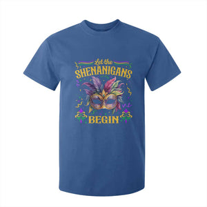 Mardi Gras T Shirt For Kid Let The Shenanigans Begin TS09 Royal Blue Print Your Wear