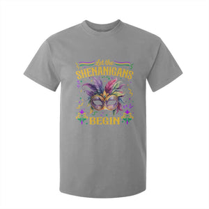 Mardi Gras T Shirt For Kid Let The Shenanigans Begin TS09 Sport Gray Print Your Wear