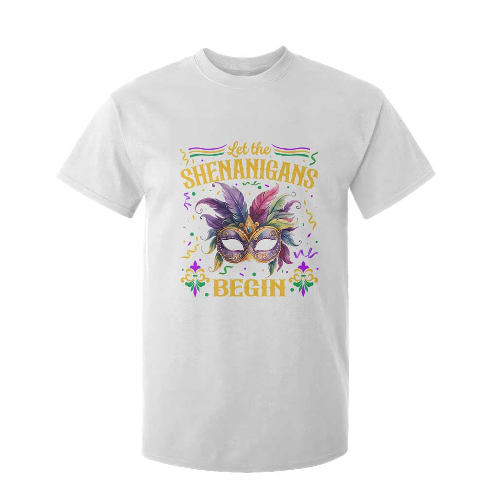 Mardi Gras T Shirt For Kid Let The Shenanigans Begin TS09 White Print Your Wear