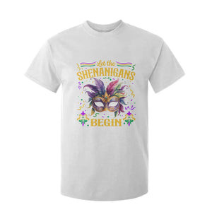 Mardi Gras T Shirt For Kid Let The Shenanigans Begin TS09 White Print Your Wear
