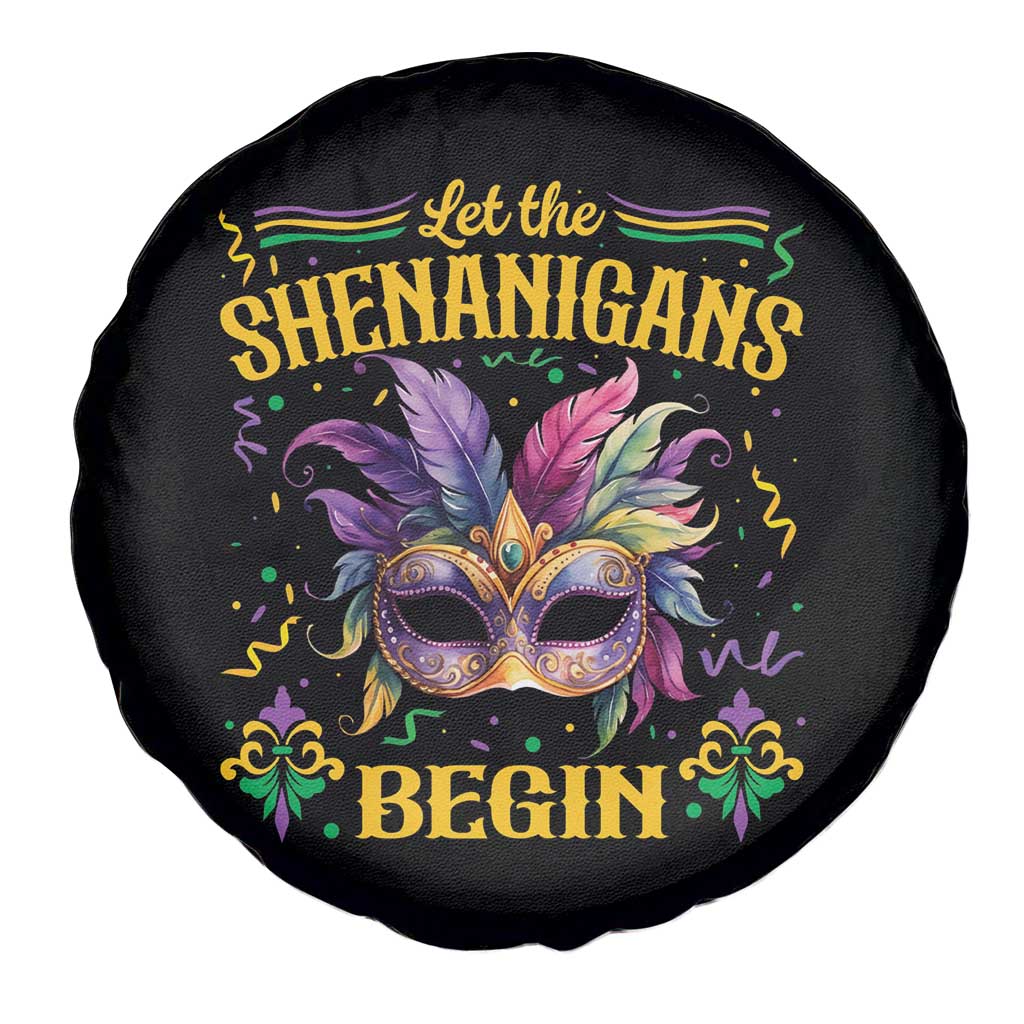 Mardi Gras Spare Tire Cover Let The Shenanigans Begin TS09 Print Your Wear