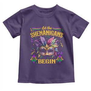 Mardi Gras Toddler T Shirt Let The Shenanigans Begin TS09 Purple Print Your Wear