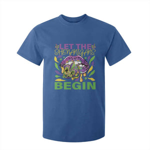 Mardi Gras T Shirt For Kid Let The Shenanigans Begin Leopard Lips TS09 Royal Blue Print Your Wear