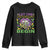 Mardi Gras Youth Sweatshirt Let The Shenanigans Begin Leopard Lips TS09 Black Print Your Wear