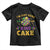 Funny Mardi Gras Toddler T Shirt I'm Just Here For The King Cake TS09 Black Print Your Wear