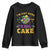 Funny Mardi Gras Youth Sweatshirt I'm Just Here For The King Cake TS09 Black Print Your Wear