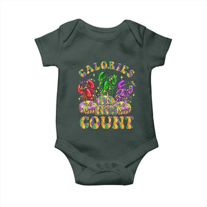 Funny Mardi Gras Baby Onesie King Cake Calories Dont Count TS09 Print Your Wear