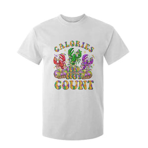 Funny Mardi Gras T Shirt For Kid King Cake Calories Dont Count TS09 White Print Your Wear